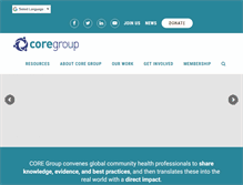 Tablet Screenshot of coregroup.org